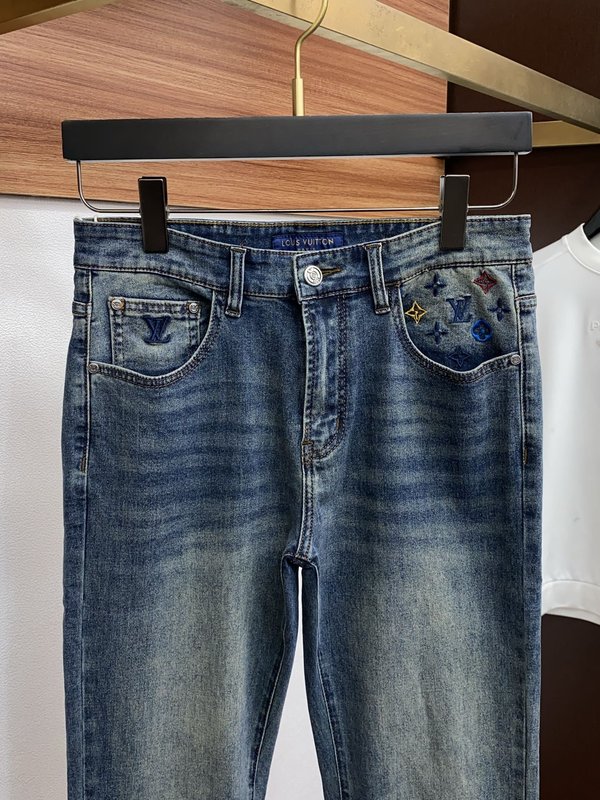 루이비통 남성 슬림 스트레이트 진 001-216462