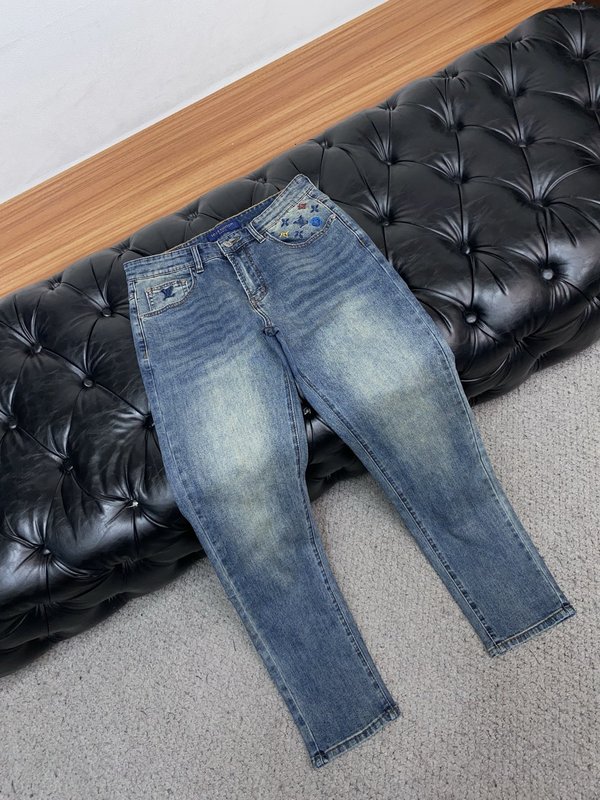 루이비통 남성 슬림 스트레이트 진 001-216462