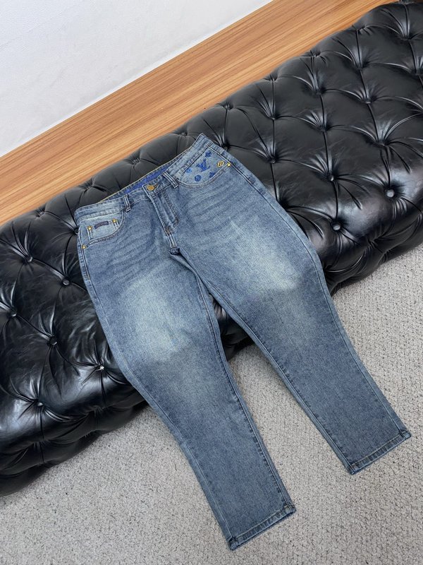 루이비통 남성 슬림 스트레이트 진 001-216463