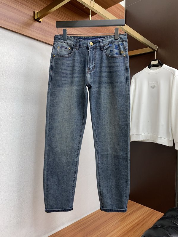 루이비통 남성 슬림 스트레이트 진 001-216463