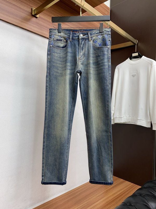 루이비통 남성 슬림 스트레이트 진 001-216466