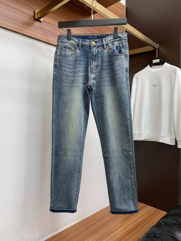 루이비통 남성 슬림 스트레이트 진 001-216467