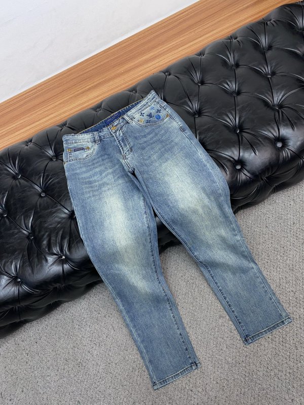 루이비통 남성 슬림 스트레이트 진 001-216467
