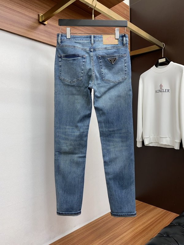 루이비통 남성 슬림 스트레이트 진 001-216471
