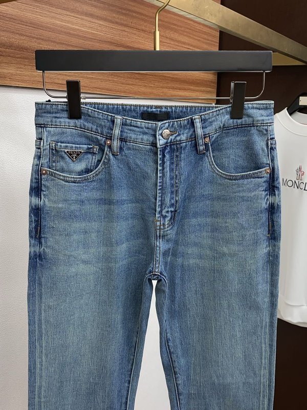 루이비통 남성 슬림 스트레이트 진 001-216471