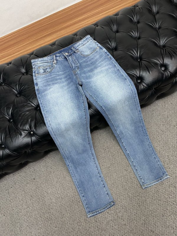 루이비통 남성 슬림 스트레이트 진 001-216472