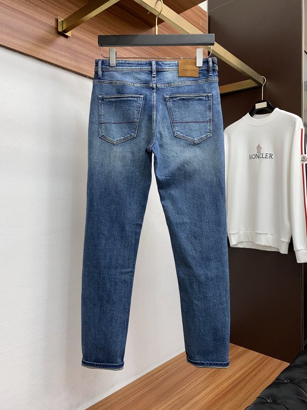 루이비통 남성 슬림 스트레이트 진 001-216473