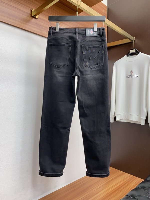 루이비통 남성 슬림 스트레이트 데님 진 001-216477