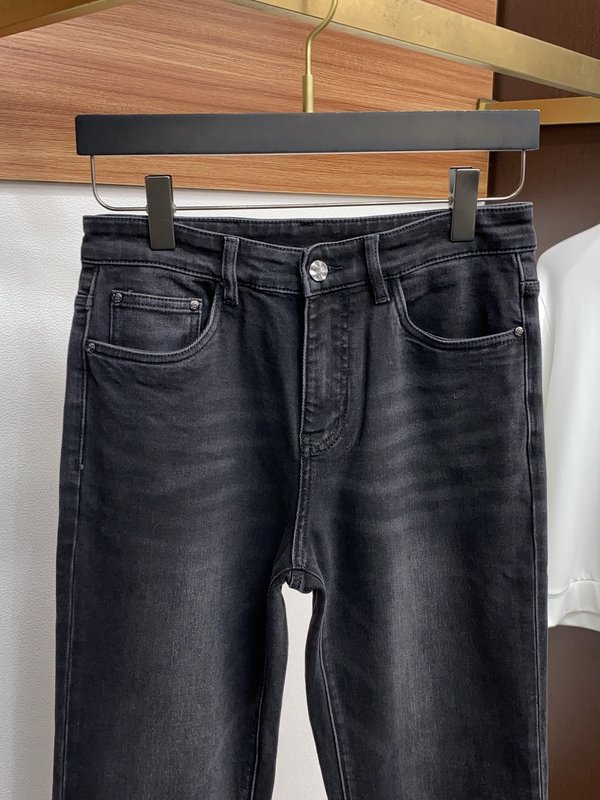 루이비통 남성 슬림 스트레이트 데님 진 001-216477