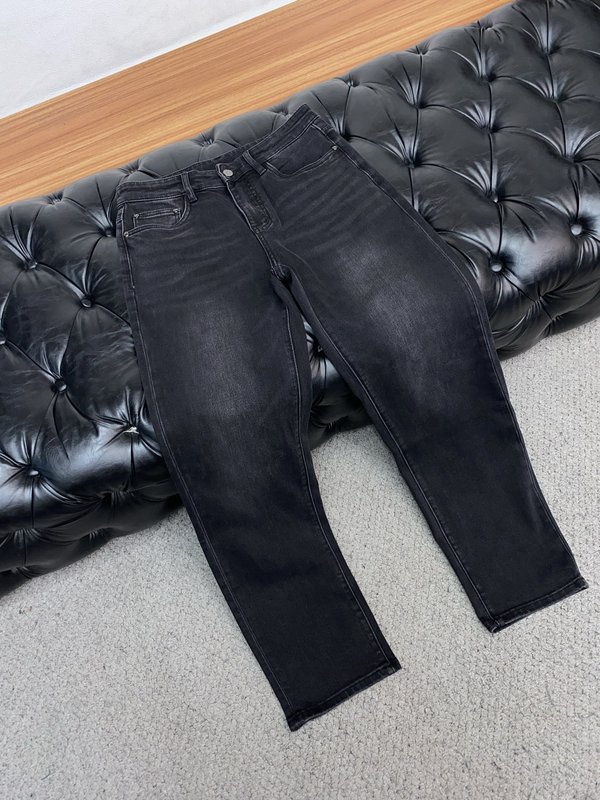 루이비통 남성 슬림 스트레이트 데님 진 001-216477
