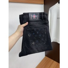 루이비통 남성 슬림 스트레이트 데님 진 001-216477