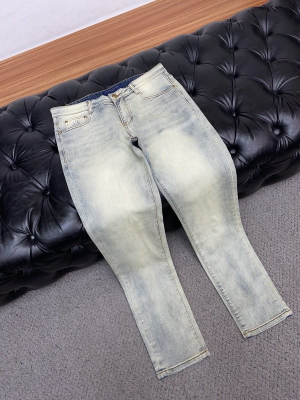 루이비통 남성 슬림 스트레이트 진 001-216478