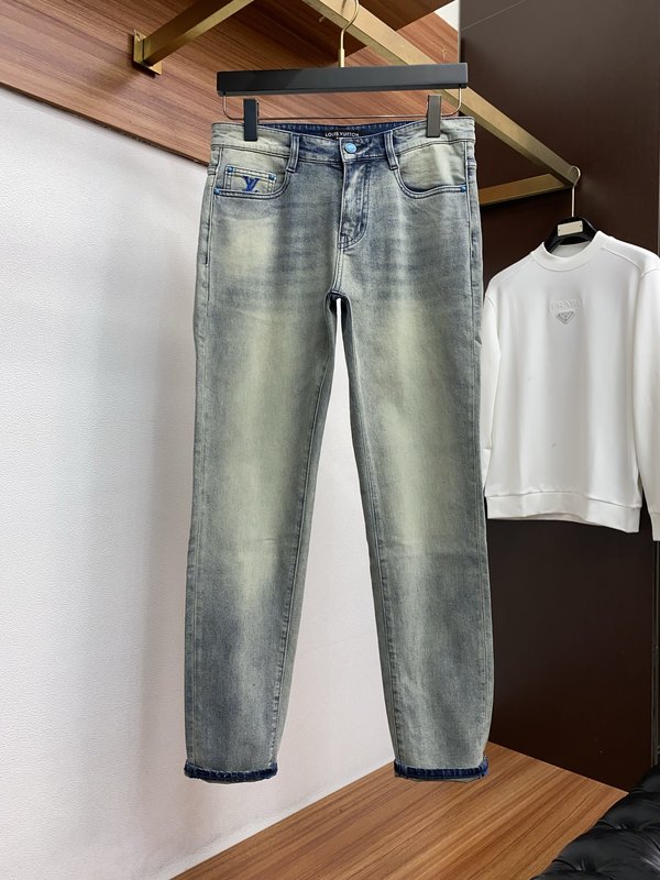 루이비통 남성 슬림 스트레이트 진 001-216485