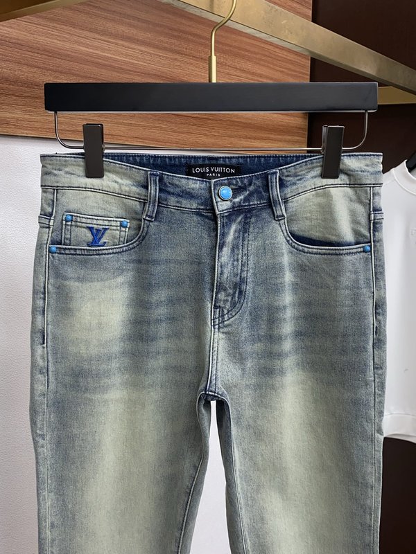 루이비통 남성 슬림 스트레이트 진 001-216485