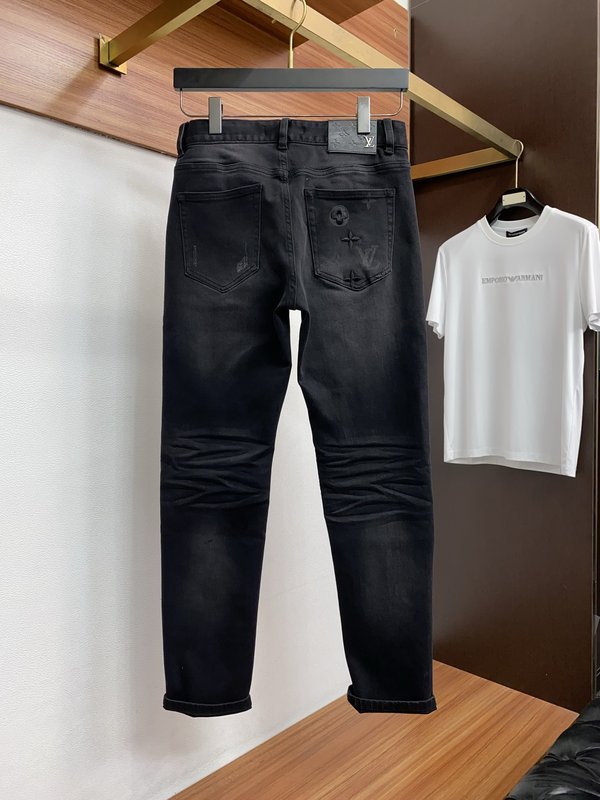 루이비통 남성 슬림 스트레이트 진 001-216486