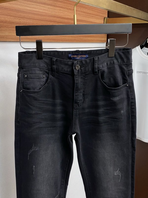 루이비통 남성 슬림 스트레이트 진 001-216486
