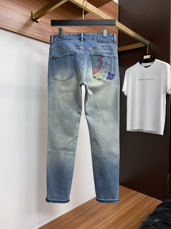 루이비통 남성 슬림 스트레이트 진 001-216487