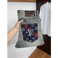 루이비통 남성 슬림 스트레이트 진 001-216491