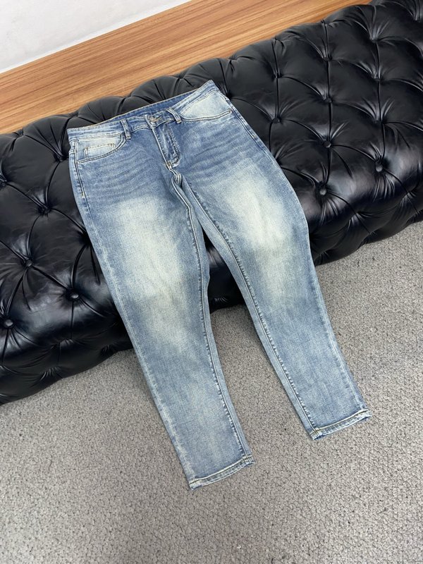 루이비통 남성용 고탄력 수입 데님 소재 청바지 001-216493