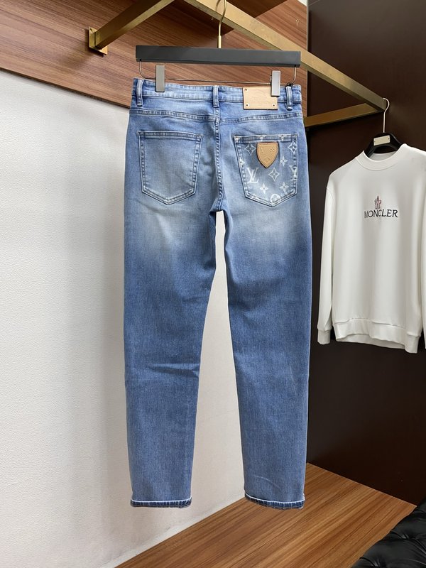 루이비통 남성 슬림 스트레이트 진 001-216495