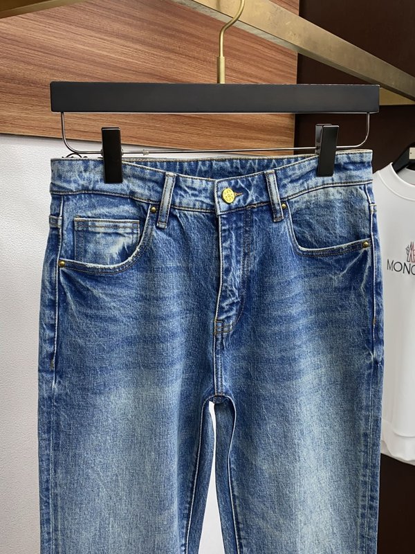 루이비통 남성 슬림 스트레이트 진 001-216497
