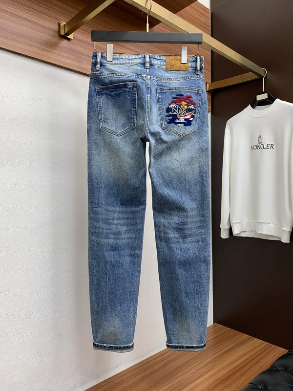 루이비통 남성 슬림 스트레이트 진 001-216497