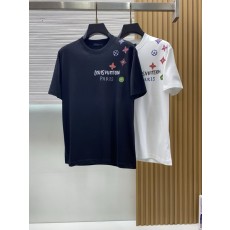 루이비통 남성 머서라이즈드 코튼 반팔 티셔츠 001-216507