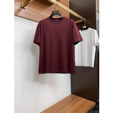 루이비통 남성 머서라이즈드 코튼 반팔 티셔츠 001-216513