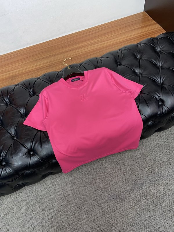 루이비통 남성 머서라이즈드 코튼 반팔 티셔츠 001-216516