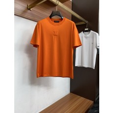 루이비통 남성 머서라이즈드 코튼 반팔 티셔츠 001-216517