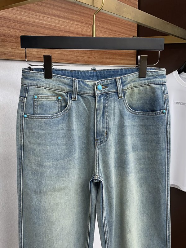 루이비통 남성 하이스트레치 데님 정장 바지 001-216520
