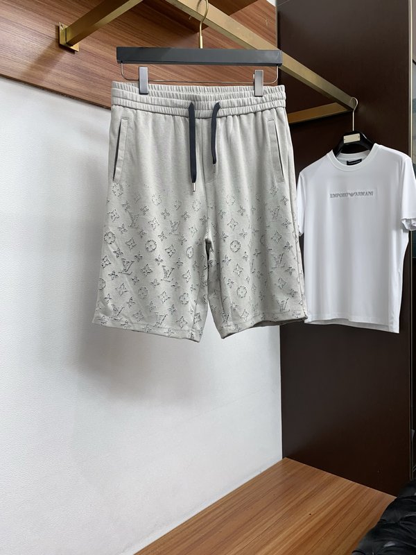 루이비통 그라데이션 번아웃 반팔 세트 001-216524