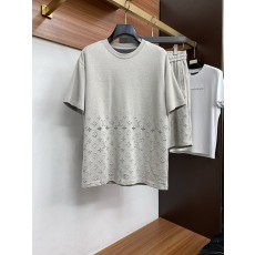 루이비통 그라데이션 번아웃 반팔 세트 001-216524