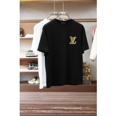 루이비통 남성 순면 라운드넥 반팔 티셔츠 001-216530