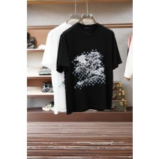 루이비통 남성 순면 라운드넥 반팔 티셔츠 001-216531