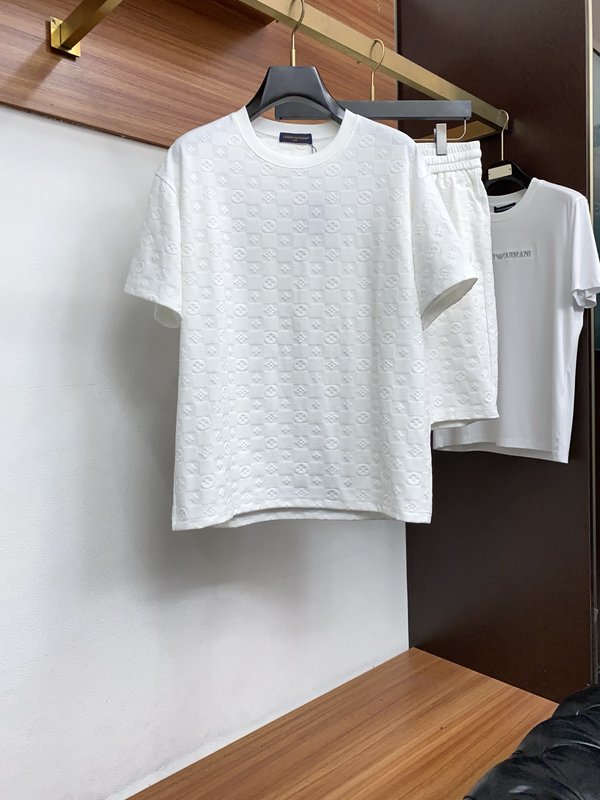루이비통 봄여름 풀패턴 반팔 세트 001-216534