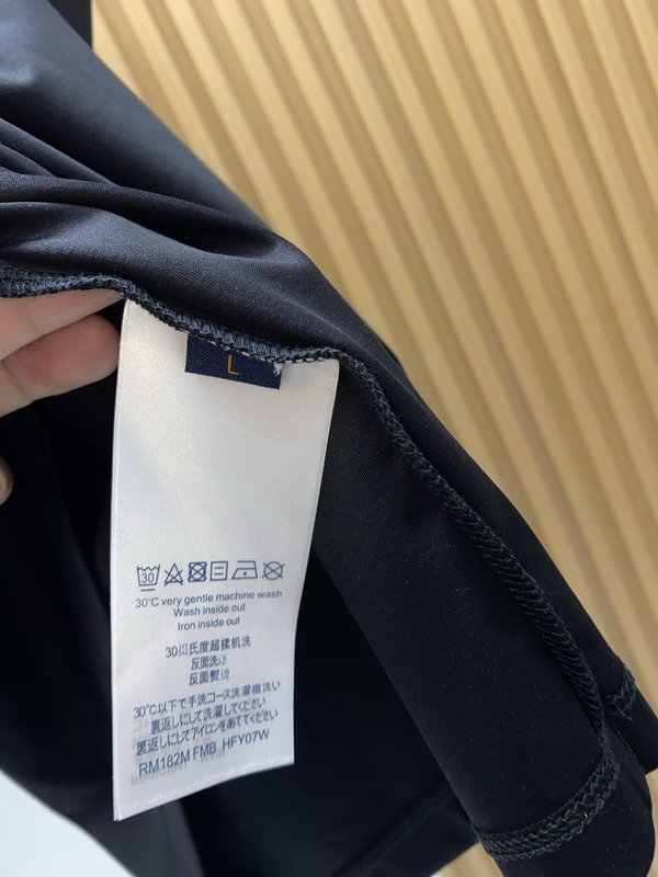 루이비통 남성 머서라이즈드 코튼 반팔 티셔츠 001-216544