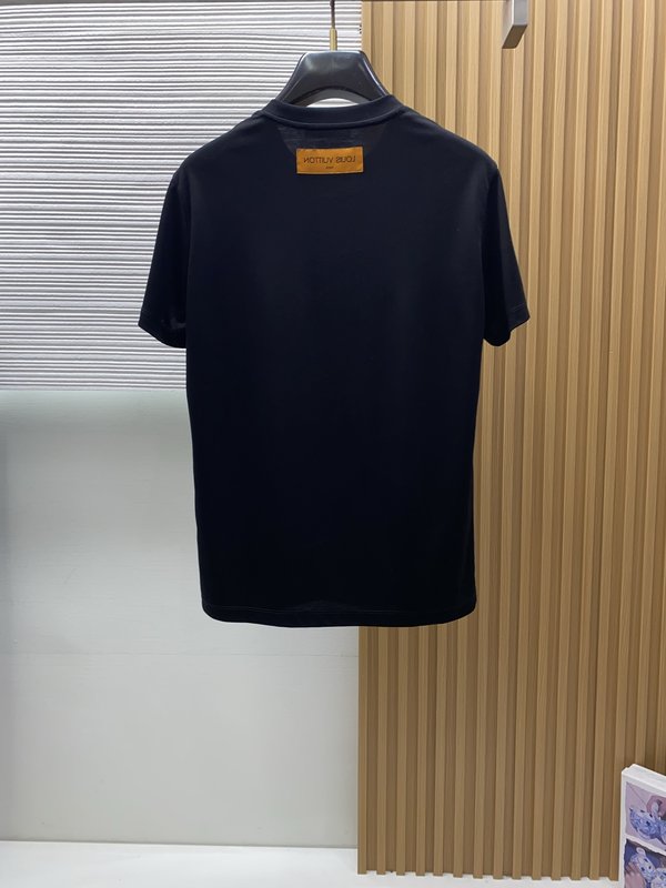 루이비통 남성 머서라이즈드 코튼 반팔 티셔츠 001-216544
