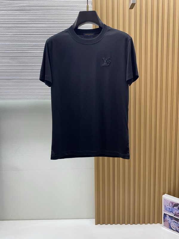 루이비통 남성 머서라이즈드 코튼 반팔 티셔츠 001-216544