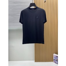 루이비통 남성 머서라이즈드 코튼 반팔 티셔츠 001-216544