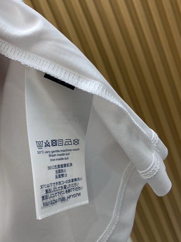 루이비통 남성 머서라이즈드 코튼 반팔 티셔츠 001-216545