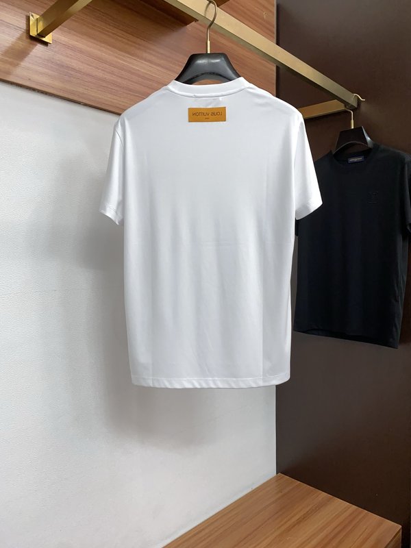 루이비통 남성 머서라이즈드 코튼 반팔 티셔츠 001-216551