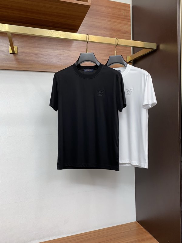 루이비통 남성 머서라이즈드 코튼 반팔 티셔츠 001-216551