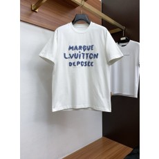 루이비통 남성 패션 캐주얼 반팔 티셔츠 001-216552
