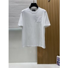 루이비통 남성 머서라이즈드 코튼 반팔 티셔츠 001-216560