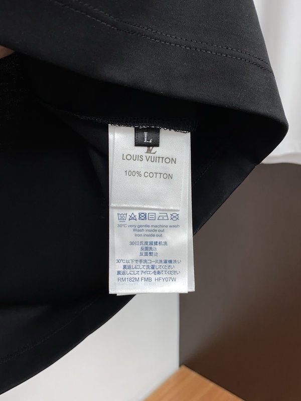루이비통 남성 머서라이즈드 코튼 반팔 티셔츠 001-216562