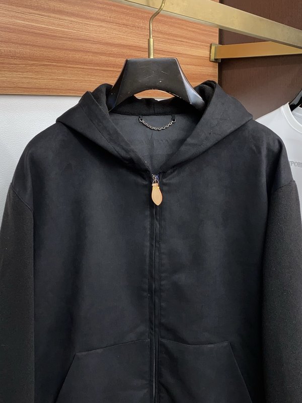 루이비통 컬러 블록 스트라이프 지퍼 자켓 001-216566