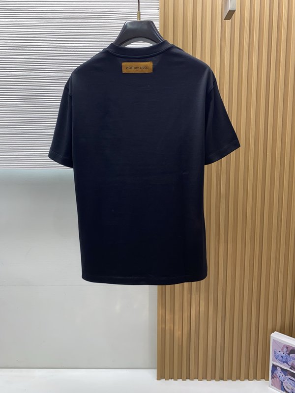 루이비통 남성 머서라이즈드 코튼 반팔 티셔츠 001-216568