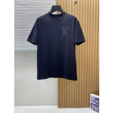 루이비통 남성 머서라이즈드 코튼 반팔 티셔츠 001-216568