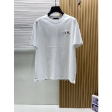루이비통 남성 실크 코튼 반팔 티셔츠 001-216576